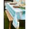 Beach House Stripe Print Outdoor Tablecloth With Zipper 60" x 84"